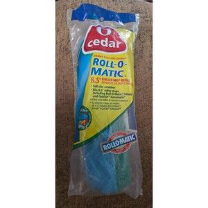 O-Cedar Roll O Matic Roller Mop Refill Wave Sponge 8.5" New Sealed Discontinued